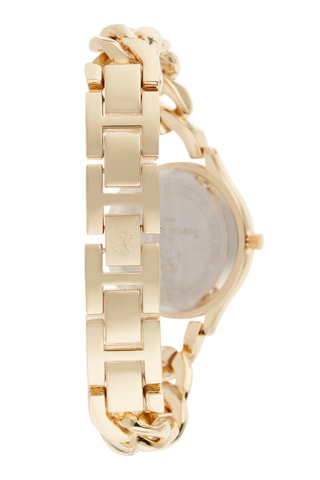 Legering Quartz Horloge Goudkleurig en Zwart