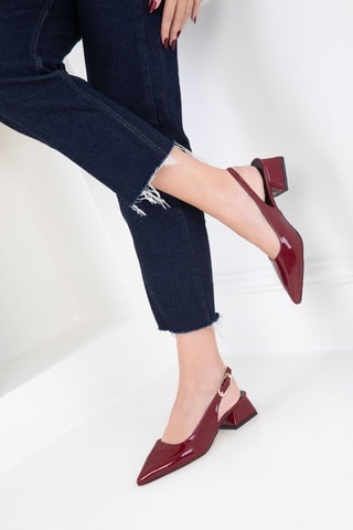 Escarpins vernis - Bordeaux