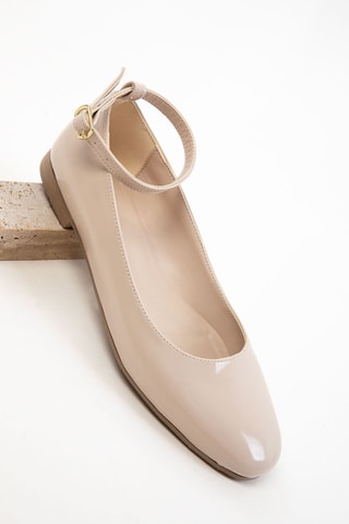 Ballerines vernies - Beige