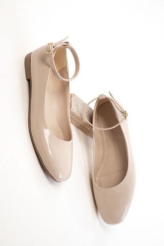 Ballerines vernies - Beige