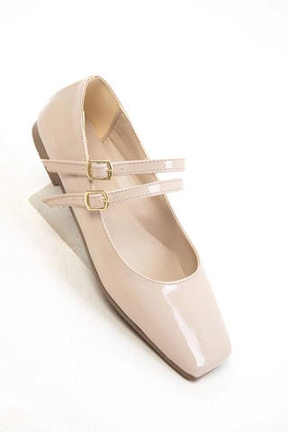 Ballerines vernies - Beige