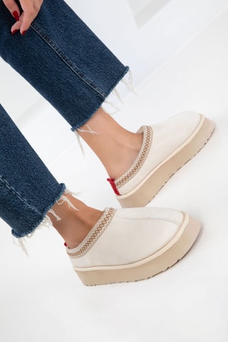 Boots plateformes - Beige