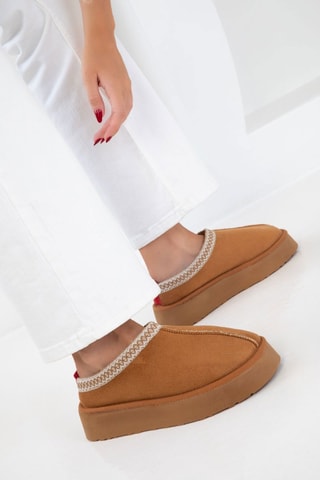 Bottines plateformes - Marron