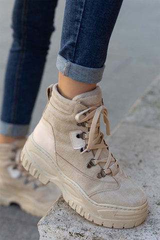 Bottines - Beige