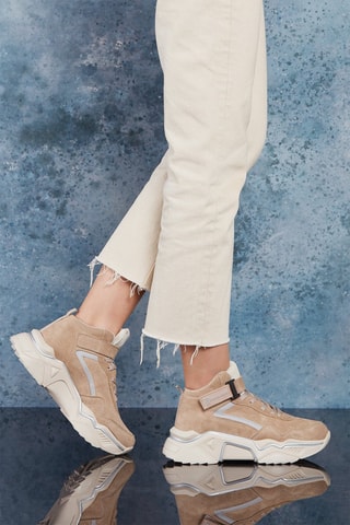 Baskets montantes - Beige