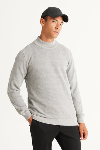 Pull regular - Gris clair