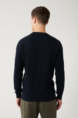 Pull regular - Bleu marine