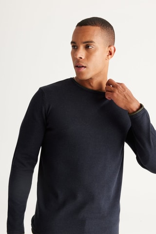 Pull regular - Bleu marine 