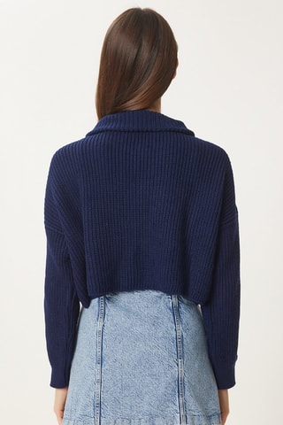 Pull regular - Bleu marine