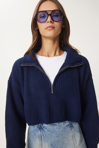 Pull regular - Bleu marine