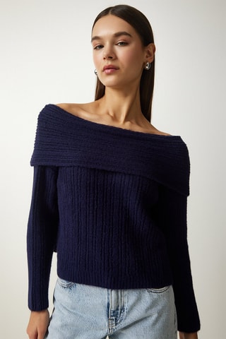 Pull regular - Bleu marine