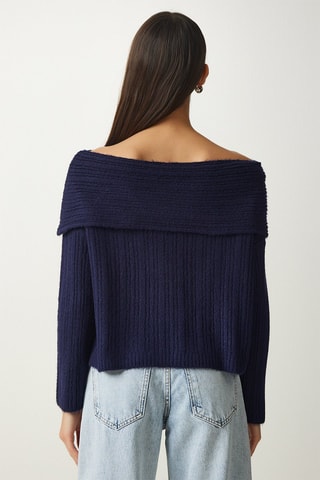 Pull regular - Bleu marine