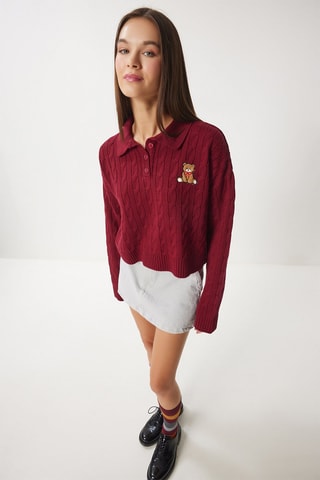 Pull regular - Bordeaux