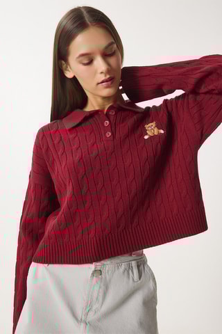 Pull regular - Bordeaux