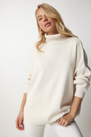 Pull oversize - Crème