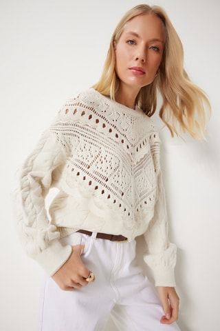 Pull regular - Crème