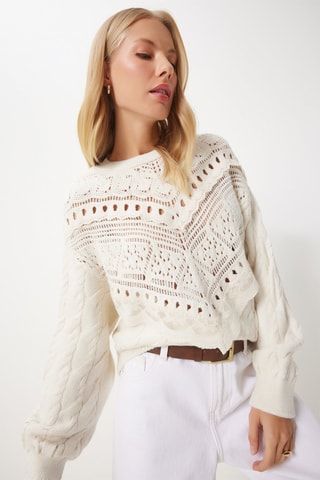 Pull regular - Crème