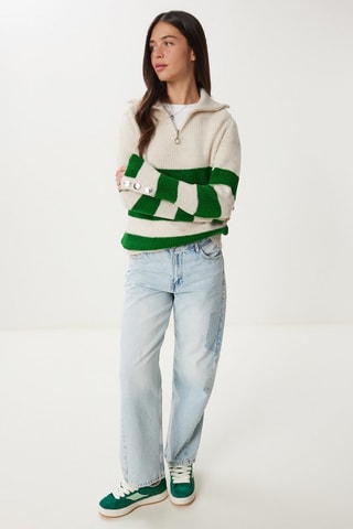Pull oversize en laine - Vert