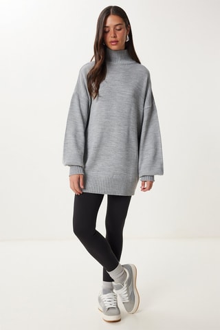Pull oversize - Gris clair