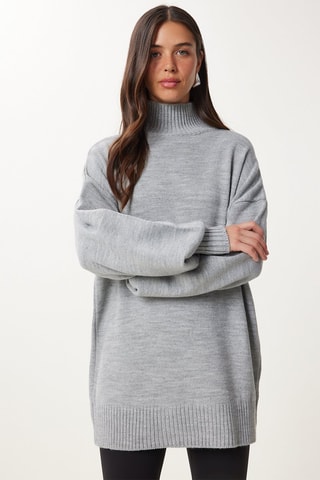 Pull oversize - Gris clair