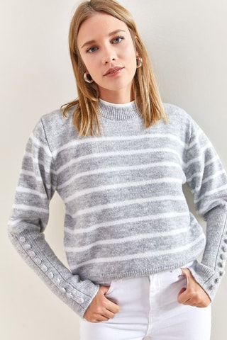 Pull - Gris clair chiné