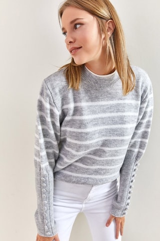 Pull - Gris clair chiné