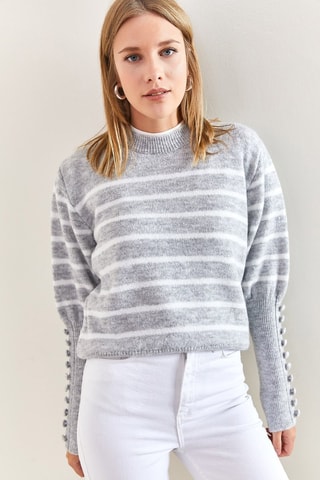 Pull - Gris clair chiné
