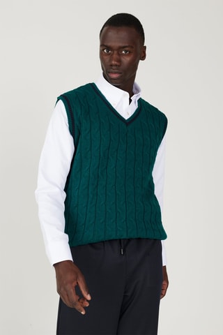 Gilet regular sans manches - Vert 