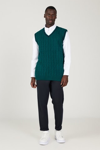 Gilet regular sans manches - Vert 