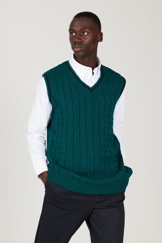 Gilet regular sans manches - Vert 