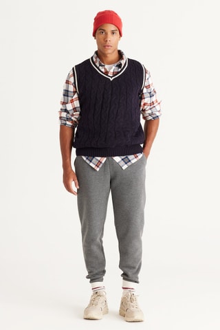 Gilet regular sans manches - Bleu marine 