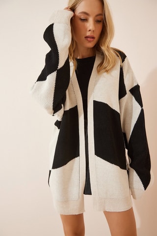 Gilet regular - Noir et écru