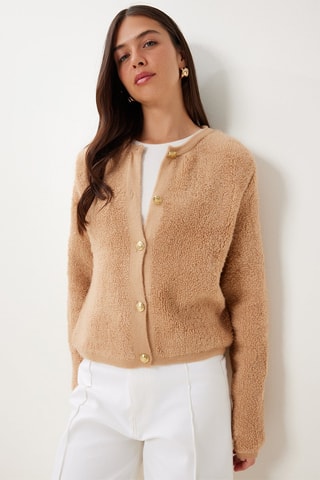 Gilet regular en laine - Beige