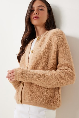 Gilet regular en laine - Beige