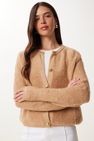 Gilet regular en laine - Beige