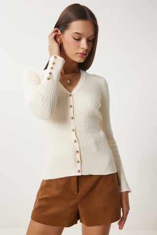 Gilet regular - Ecru