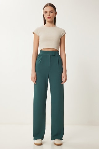 Pantalon regular - Vert émeraude