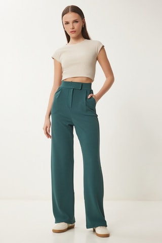 Pantalon regular - Vert émeraude