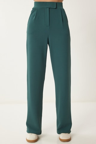 Pantalon regular - Vert émeraude