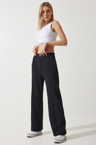 Pantalon regular - Noir