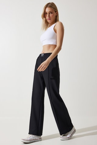 Pantalon regular - Noir