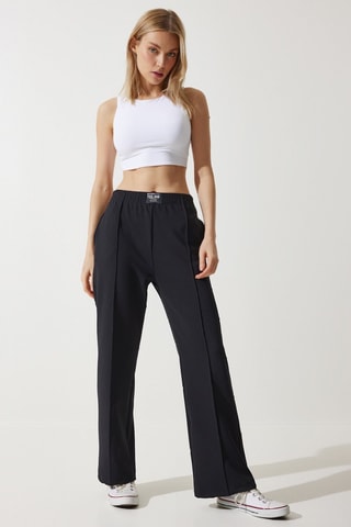 Pantalon regular - Noir