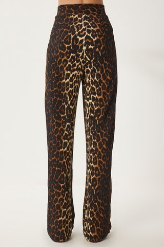 Pantalon regular - Noir et écru