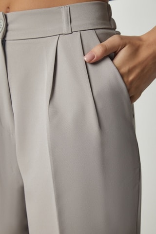 Pantalon palazzo - Gris