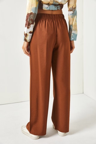 Pantalon palazzo - Marron