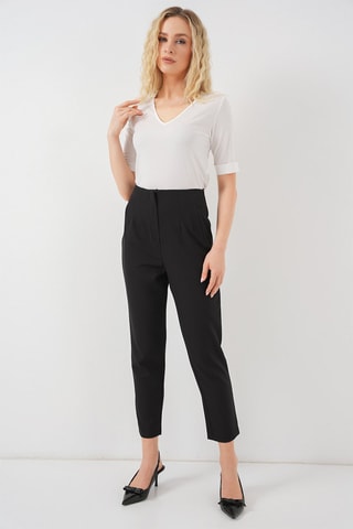 Pantalon 7/8 taille haute - Noir
