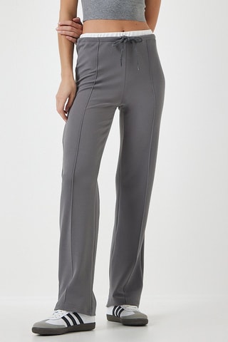 Pantalon droit - Gris