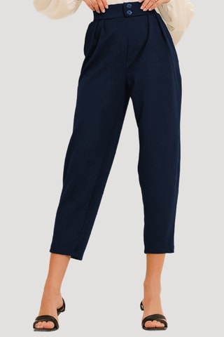Pantalon carotte - Bleu marine