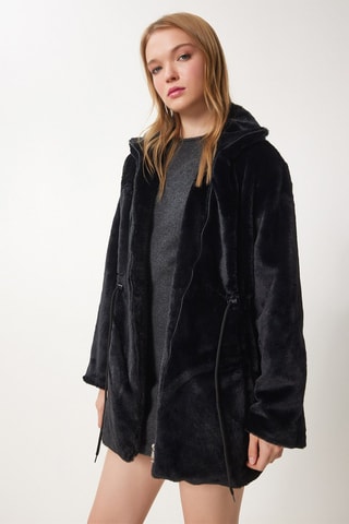 Manteau regular - Noir