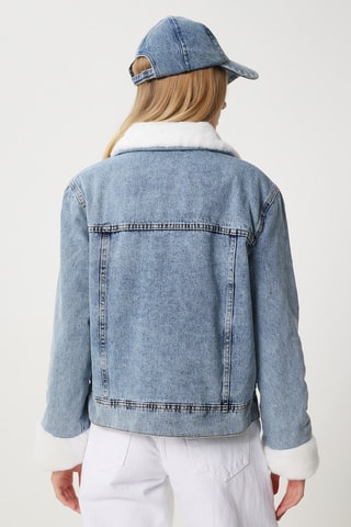 Veste regular en jean - Bleu clair